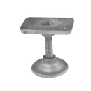 Pé Nivelador Base Quadrada em Alumínio Alvulso cód: SB0146